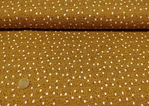 Wood Knit Hilco French Terry angeraut senf Kinderstoff in Strickoptik Meterware - Bild 1 von 2