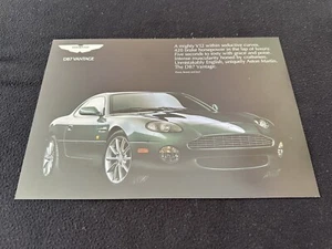 2000-2003 Aston Martin DB7 Vantage Coupe Volante Broschüre US Katalog Verkaufsblatt - Bild 1 von 2