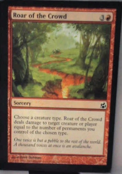 Roar of the Crowd - Morningtide: #100, Magic: The Gathering Nm R171 - Image 1 of 1