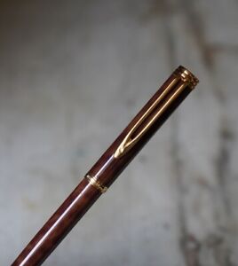 Beautiful Pen Fountain Waterman Gentleman Lacquer Thuya - Gold Solid 18 Carat