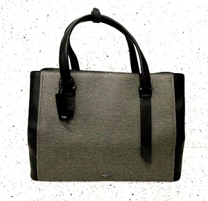 Tumi Reade Womens Tote Gray Black Trim New Shoulder Strap 11.75  x 16  x 6 - Picture 1 of 10