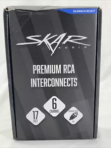NEW SKAR AUDIO 17 FT 6-CHANNEL AUDIOPHILE GRADE INTERCONNECT CABLE SKAR6CH-RCA17 - Picture 1 of 7
