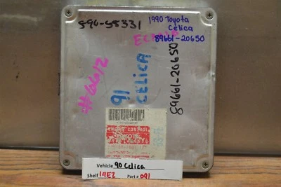  8966120650 Toyota Celica 1990-1991 Unidad de control del motor Módulo ECU 091 14E2 B2 Foto 1 de 4