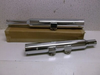 Silenciadores Rush "compatibles con puntas" para modelos Harley Fat Boy y Duece 2000-2006 Foto 1 de 4