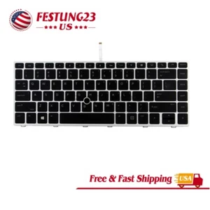US Keyboard w/Backlit for HP Elitebook 840 G5 840 G6 846 G5 846 G6 L14378-001 - Picture 1 of 7