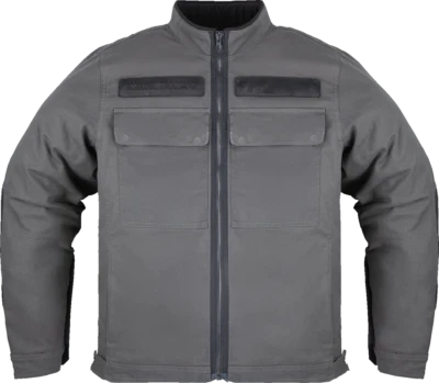 Icon Mototanker Motorcycle Street Jacket Gray - Image 1 of 2