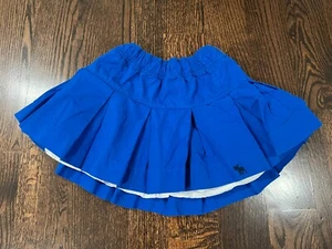 Girls Kid's Abercrombie & Fitch Blue W/ White Under Skirt 100% Cotton Size XL 12 - Picture 1 of 7