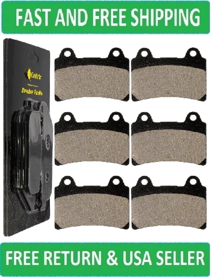 Pastillas de freno delanteras traseras Caltric para Yamaha XVZ1300 Venture Royale 1300 1986-1993 Foto 1 de 4