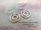 Authentic Tiffany & Co Atlas Round Hook Dangling Earrings Small Silver