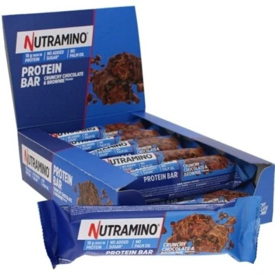 Nutramino Chocolate Brownie Bar - 12 x 55g Bars