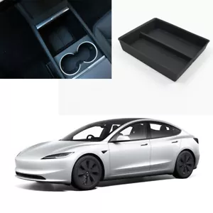 Consola Organizadora Bandeja Negra Diseñada para Nuevo Tesla Modelo 3 Highland 2024 - Imagen 1 de 10