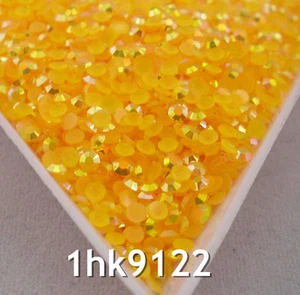 2mm Jelly Ab Resin Crystal Rhinestone Nail Art Rhinestones Use Glue Ss6 - Picture 1 of 25