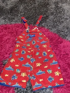 Mono De Colección OshKosh Bebé B'Gosh Niño Pequeño Océano Vida Marina Pulpo Peces Hecho en Unión - Imagen 1 de 11