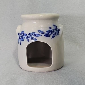 Salmon Falls Stoneware Pottery Blueberry Vine Wax Tart Oil Warmer Don Hains - Picture 1 of 10