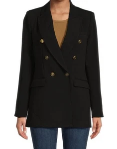 ELIE TAHARI Double Breasted Black Blazer Sz 10 - Picture 1 of 10