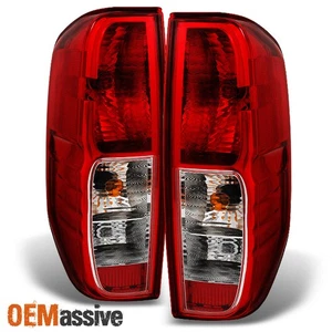 Fits 05-21 Frontier 09-12 Suzuki Equator Red Clear Taillights Replacement Pair - Picture 1 of 6