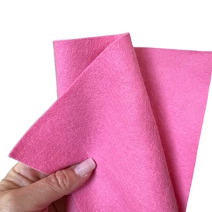 Hoja de fieltro rosa Sherbert 100% lana pura 1 mm 20x 30 cm hoja  - Imagen 1 de 4