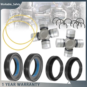 For 98-04 F350 F450 F550 Excursion Front Axle Seal&U Joint Kit D50 D60 - Picture 1 of 11
