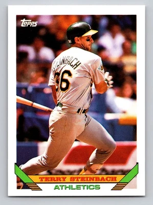 1993 Topps - Terry Steinbach #18 - Image 1 of 2