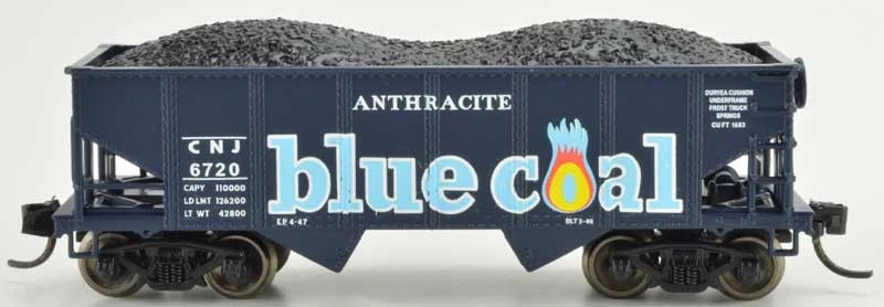 Bowser N Scale PRR Class GLa 2-Bay Open Hopper Central Railroad New Jersey #6736 - Image 1 of 1