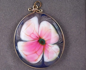 Seltener David Lotton Anhänger mit Gravur Multi-Flora individuelles Geschenk - Bild 1 von 7