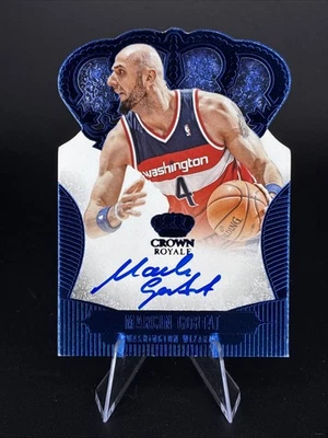 Marcin Gortat 2013-14 Panini Preferred On Card Auto Blue SSP 01/20 Crown Royale - Image 1 of 2