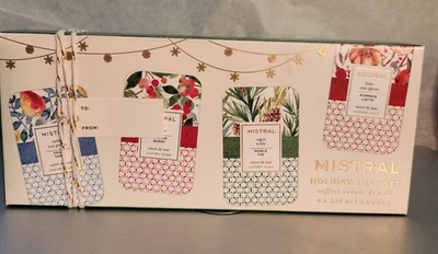 Juego de jabón Mistral Holiday 4 x 3,14 OZ nuevo en caja Foto 1 de 2