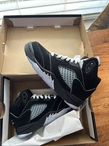 Brand New Jordan 5 Retro OG Black Metallic Reimagined (PS) Size 12C SHIPS FAST - Picture 1 of 7