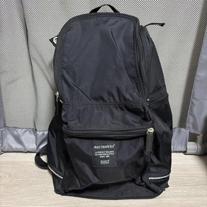 marimekko m822 Black Backpack Vintage Used MultiFunctional Bag - Picture 1 of 15