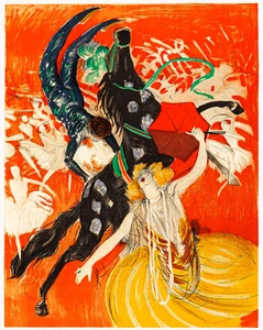 Galloping Horse & Umbrella Dancer Vintage Poster Art - 12X16/16X20/18X24/24X36 - Picture 1 of 11