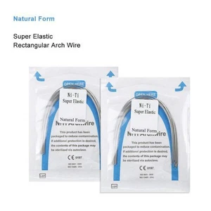 Alambres de arco rectangulares súper elásticos para dientes inferiores 0,018x0,022 mm ideales para - Imagen 1 de 2