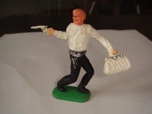 FIGURINE TIMPO GROSSE TÈTE BANDIT BLANC ET NOIR AVEC SAC  - Picture 1 of 1