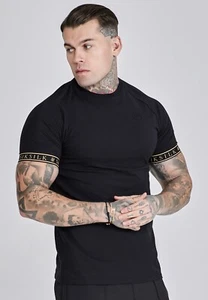 SikSilk Mens Black Tech T-Shirt Medium - Picture 1 of 5