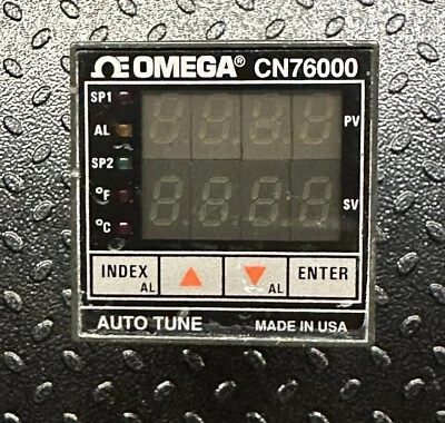 OMEGA CN76120 1/16 DIN Digital CN76000 Temperature Autotune Process Controller - Image 1 of 4