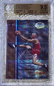 1997 BOWMANS BEST TECHNIQUES ATOMIC REFRACTOR DENNIS RODMAN BGS 9.5 TRUE GEM + - Picture 1 of 2