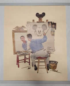 Charles Boyer "Walt Disney Self-Portrait" Signed Limited Ed Print 1988 #722/1500 - Picture 1 of 12