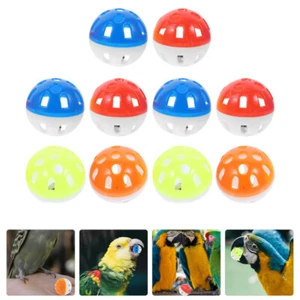10 Pcs Jouets D'oiseaux Pour Conures Boule De Cloche Creuse - Photo 1/12