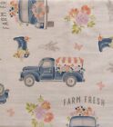Country Farm Fresh Flowers Collection Vinyl Flannel Back Tablecloths Var Size
