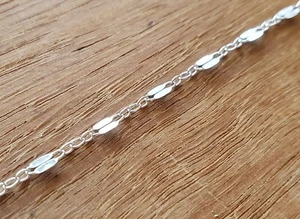 STERLING SILVER 925 HAND CRAFTED FINE CHAIN JEWELLERY NECKLACE EARRING BRACELET - Picture 1 of 2