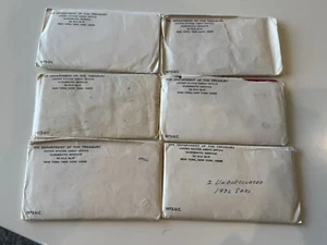 (6) 1972 P&D Mint Set with (66) Brilliant Uncirculated US Coins & Envelopes - Picture 1 of 16