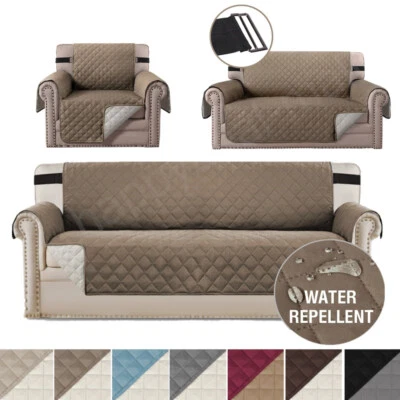 Funda de sofá acolchada resistente al agua antideslizante funda protectora para muebles Foto 1 de 4