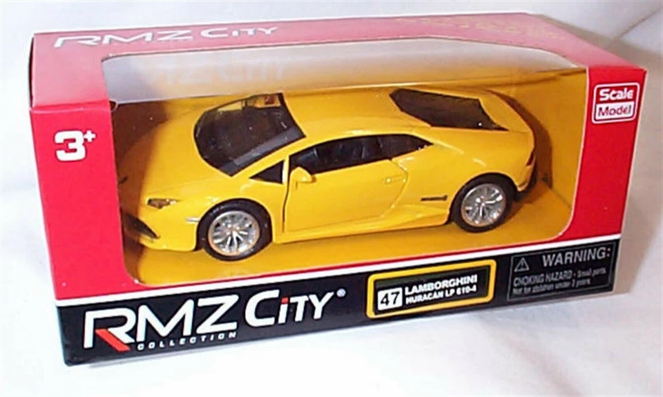 Lamborghini Huracan LP 610-4 Yellow RMZ City 5" Diecast Pull Back & Go New Boxed - Image 1 of 1