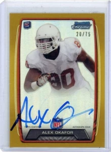 Aex Okafor 2013 Bowman Chrome Rookie Auto Refractor 20/75 - Picture 1 of 2
