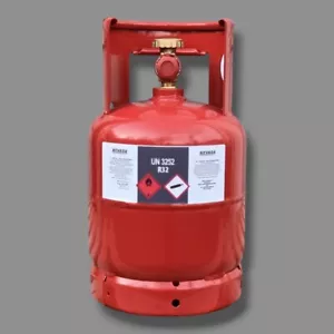 1x BOUTEILLE GAZ RÉFRIGÉRANT R32- (Poids net 5000 g) RECHARGEABLE - Afbeelding 1 van 4