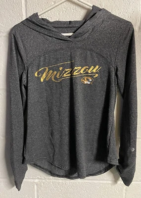 Pullover de atletismo para mujer S NCAA Mizzou Missouri Tigers ropa deportiva gris Top Foto 1 de 4