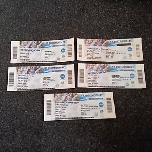 5x gebrauchte Spieltickets für Portsmouth FC Heimspiele 2015, 2016 & 2017. Gut. - Bild 1 von 1