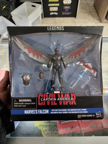 MARVEL LEGENDS CAPTAIN AMERICA CIVIL WAR FALCON REDWING 3.75" see pictures Cover