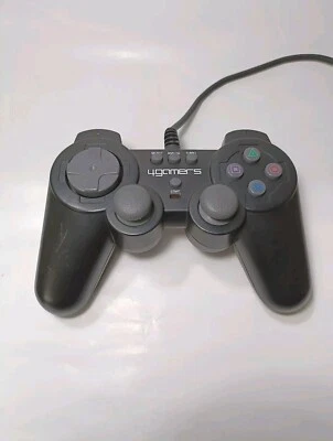 PS2 PLAYSTATION 2 4GAMERS WIRED CONTROLLER BLACK - USED, UNTESTED - Image 1 of 4