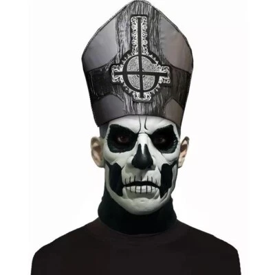 Officially Licensed Ghost Papa Emeritus Realistic Full Halloween, Cosplay Mask - Image 1 of 2