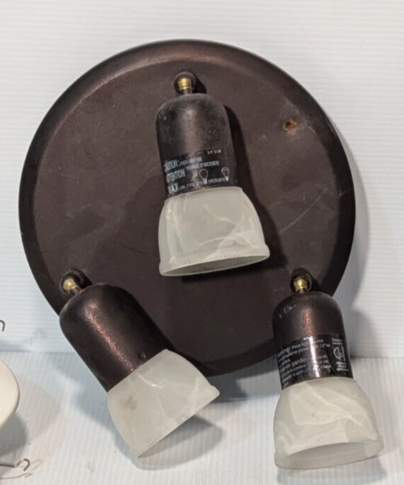 Canarm ICW93-M яшмовая регулируемая яркость тройная головка потолочное/настенное крепление бронза - Изображение 1 из 3